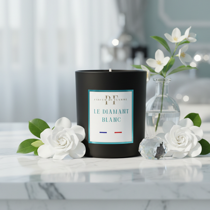 Bougie Le Diamant Blanc – mise en scène