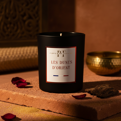 Bougie Les Dunes d'Orient – mise en scène